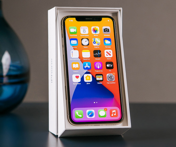 iPhone X 256gb, Silver  б/у
